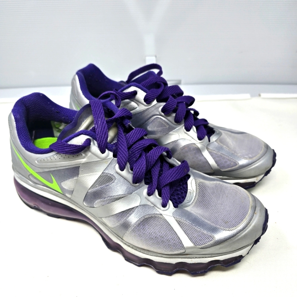NIke Air Max Plus Women's‎ Running Shoes Size 8.5 487679-035 Purple Silver Mesh.